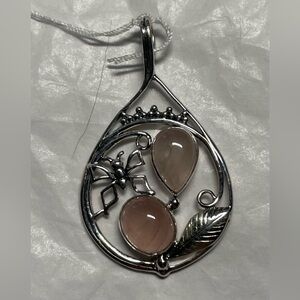 Rose quartz pendant